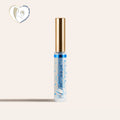 LipSense moisturizing gloss in a clear tube with blue star pattern and a tall gold cap.