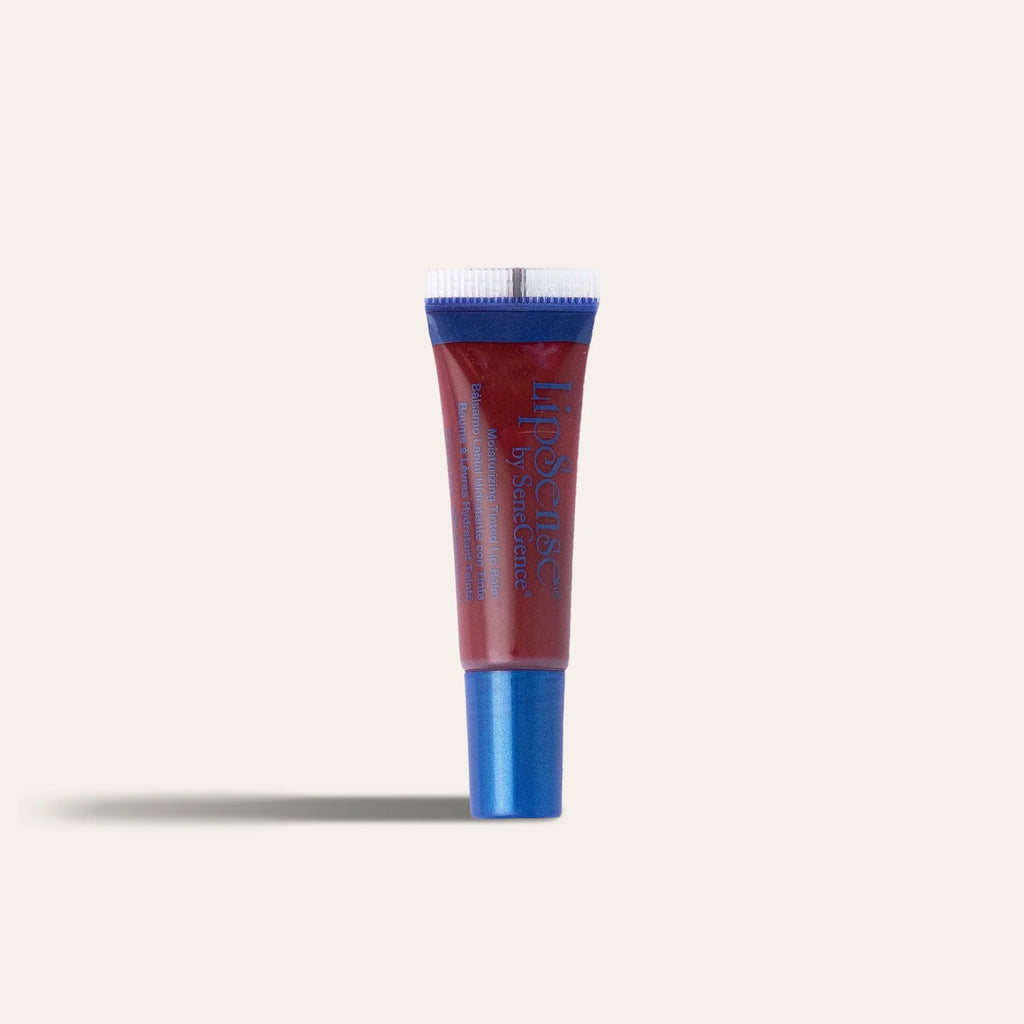 LipSense Moisturizing Lip Balm shade Barely Berry.